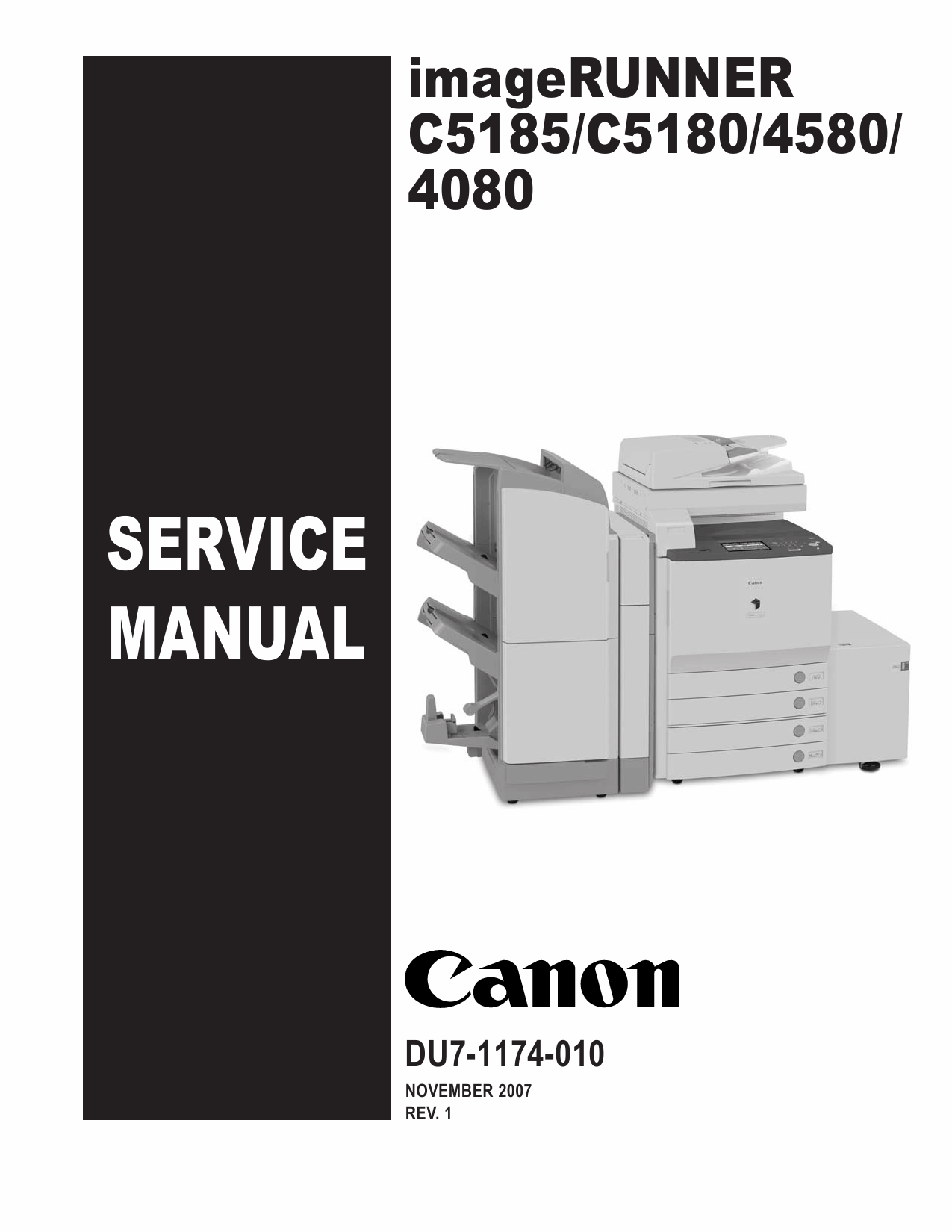 Canon imageRUNNER iR-C5185 C5180 C4580 C4080 Parts and Service Manual-1